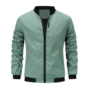 Red Tape Stand Collar Bomber Jacket for Men